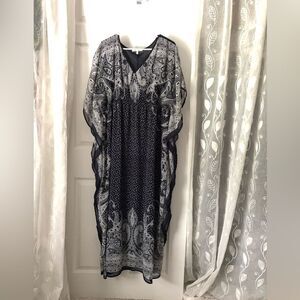 Speed Control New York Womens Paisley boho Kaftan flowy maxi Dress plus sz 1X